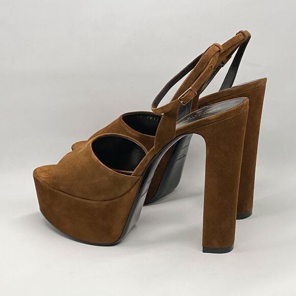 Saint Laurent Jodie Platform Sandals in Suede size 41 - Picture 9 of 14